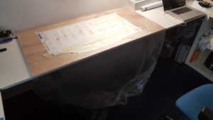 cover plans with plastic