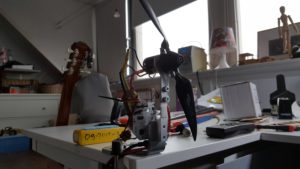 Prop and spinner in RCBenchmark 1520 test stand